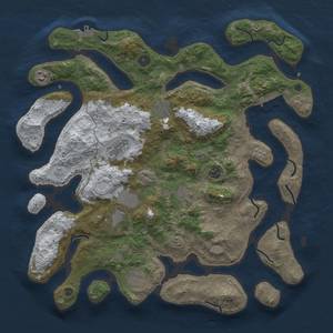 Thumbnail Rust Map: Procedural Map, Size: 4250, Seed: 197353261, 17 Monuments