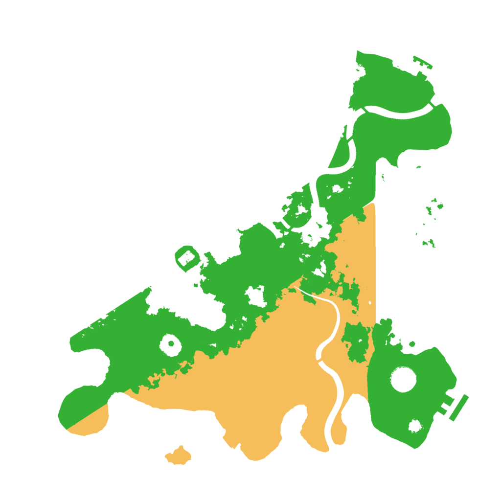 Biome Rust Map: Procedural Map, Size: 3500, Seed: 8324458