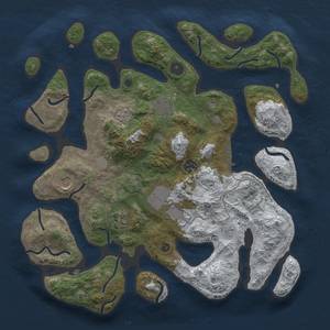 Thumbnail Rust Map: Procedural Map, Size: 3700, Seed: 20222028, 14 Monuments