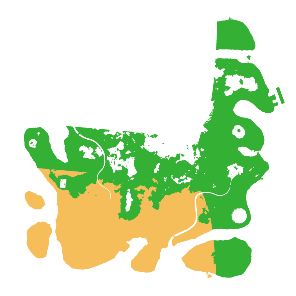 Biome Rust Map: Procedural Map, Size: 3500, Seed: 1183481149