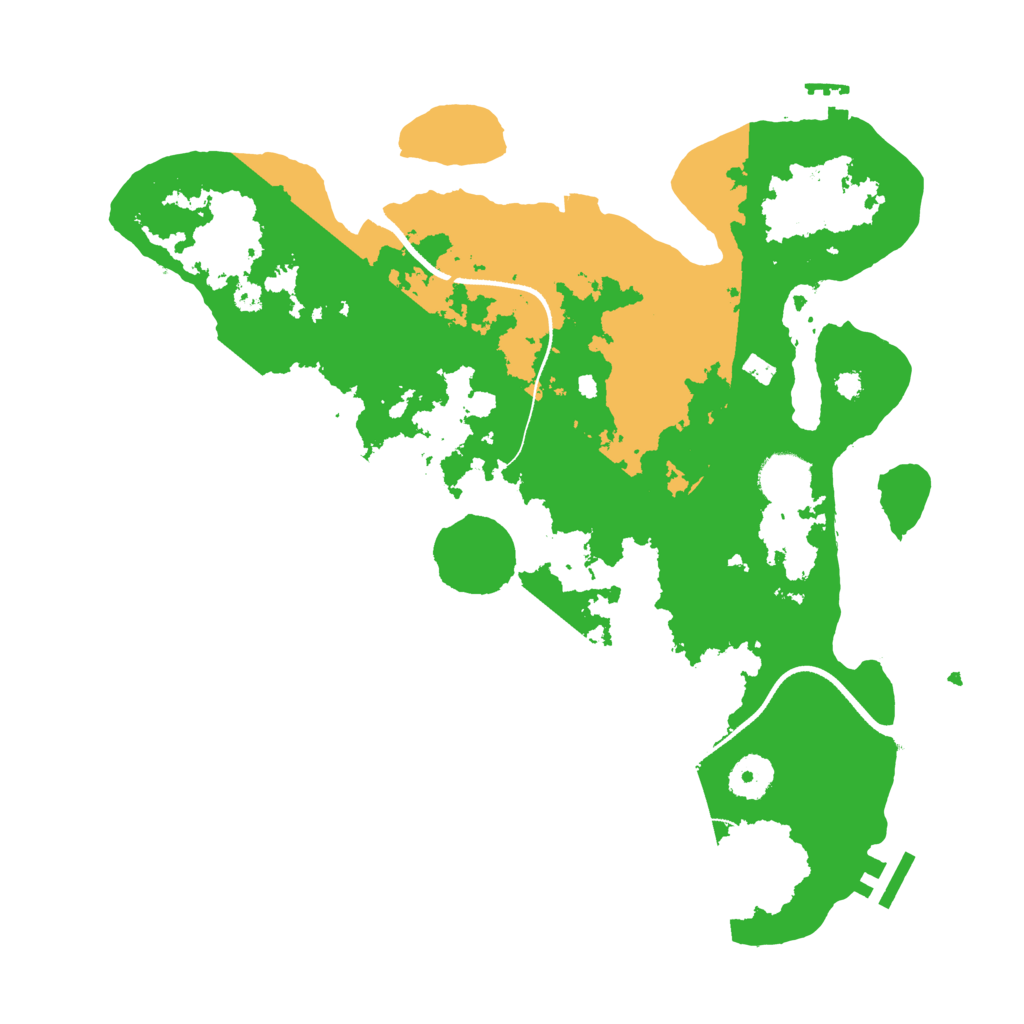 Biome Rust Map: Procedural Map, Size: 3500, Seed: 148465
