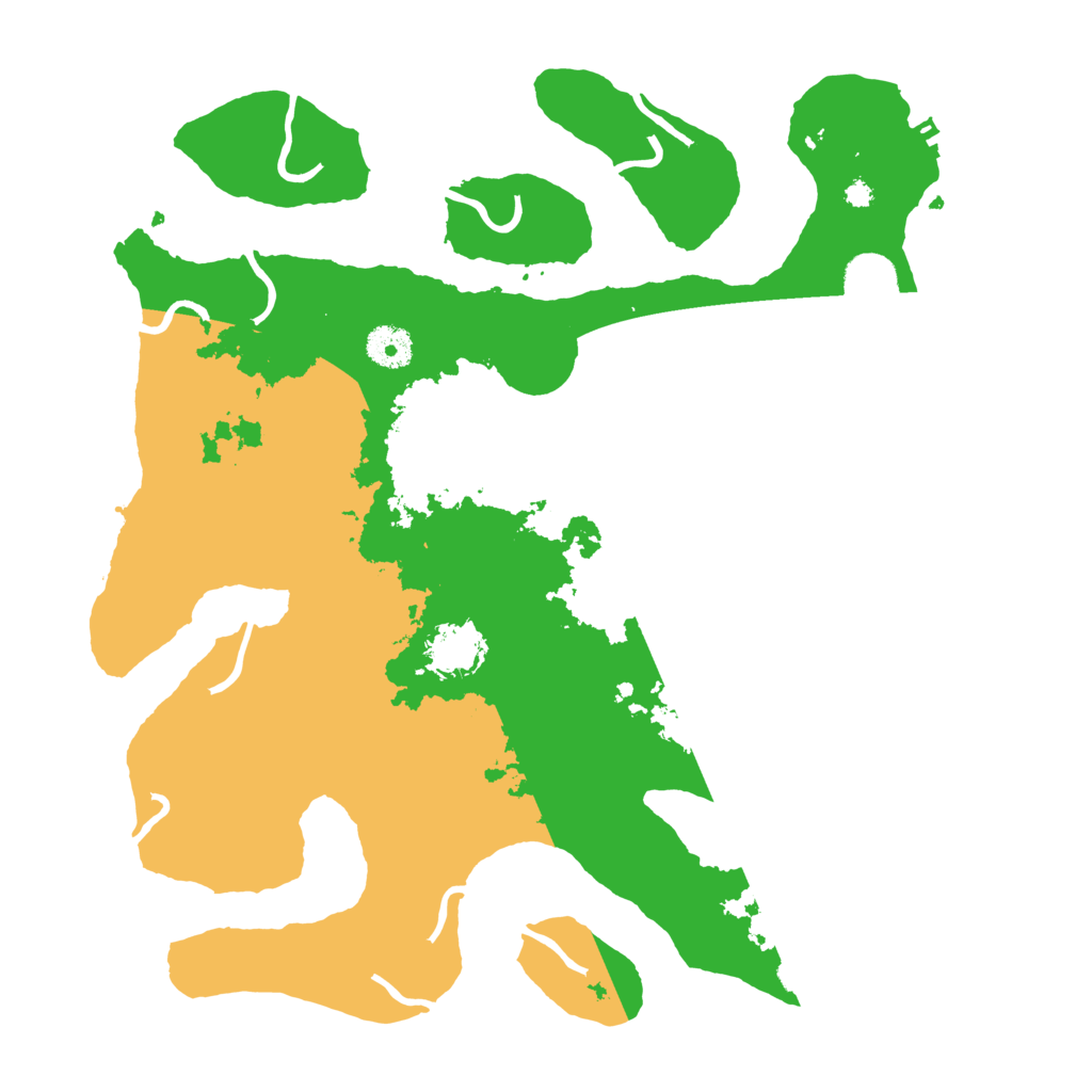 Biome Rust Map: Procedural Map, Size: 3700, Seed: 1241920905
