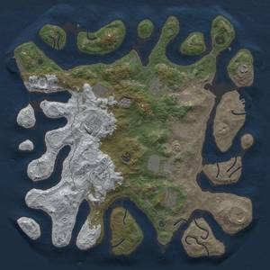 Thumbnail Rust Map: Procedural Map, Size: 4300, Seed: 1793192032, 20 Monuments