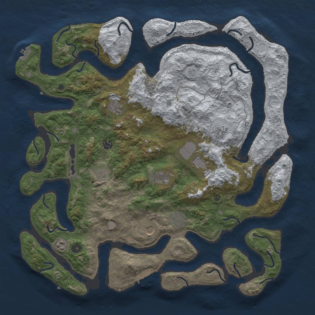 Rust Map: Procedural Map, Size: 4750, Seed: 15949, 19 Monuments