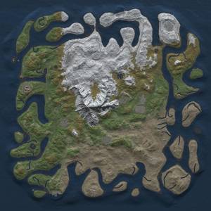 Thumbnail Rust Map: Procedural Map, Size: 5500, Seed: 742221123, 20 Monuments