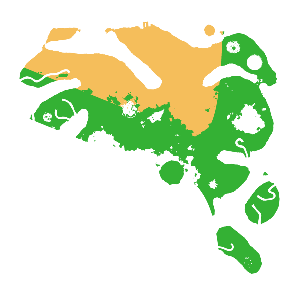Biome Rust Map: Procedural Map, Size: 3500, Seed: 611401370