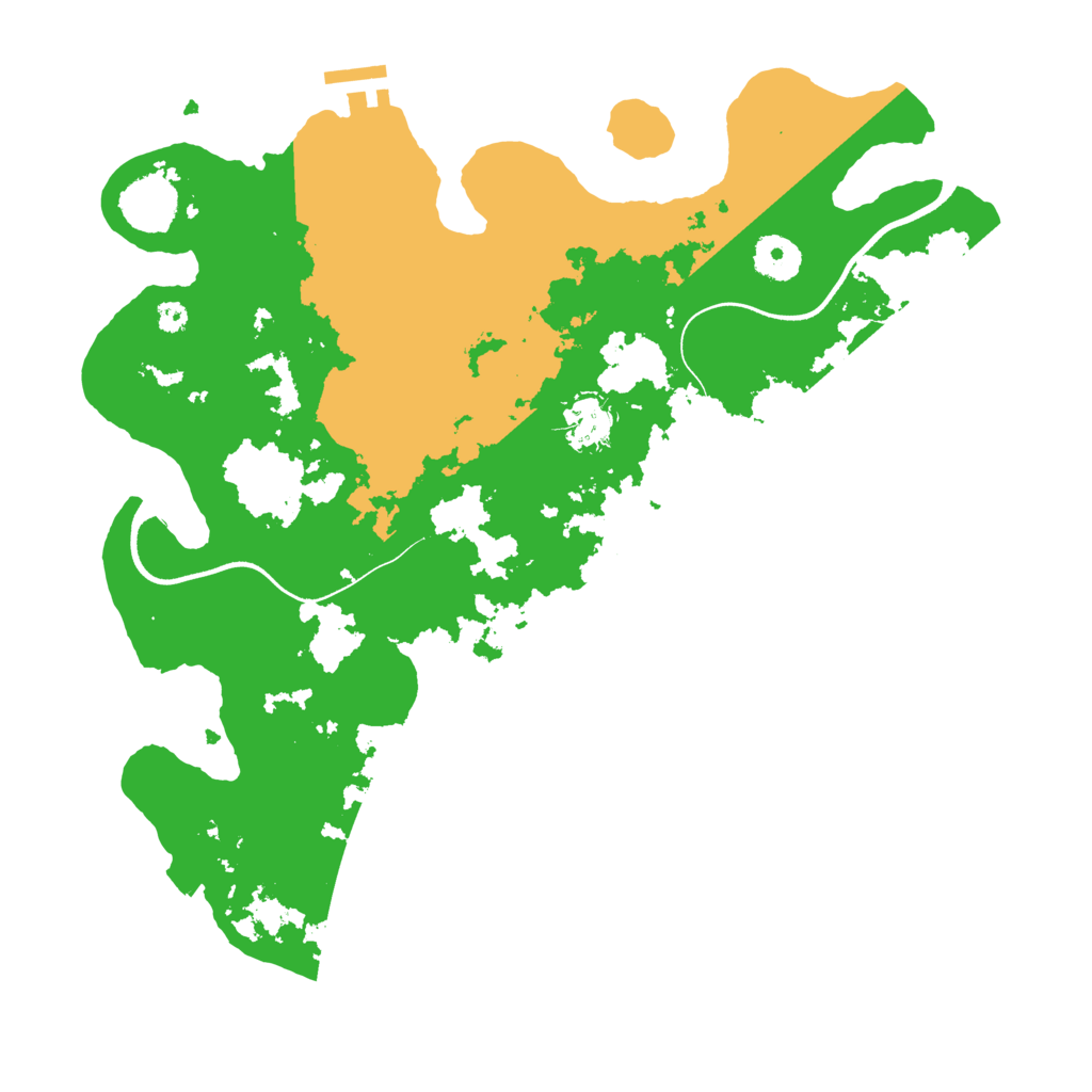 Biome Rust Map: Procedural Map, Size: 3550, Seed: 238681