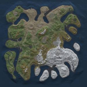 Thumbnail Rust Map: Procedural Map, Size: 4300, Seed: 20, 18 Monuments