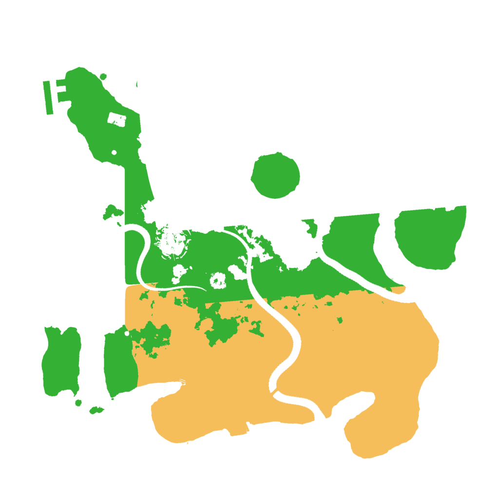 Biome Rust Map: Procedural Map, Size: 3000, Seed: 49673