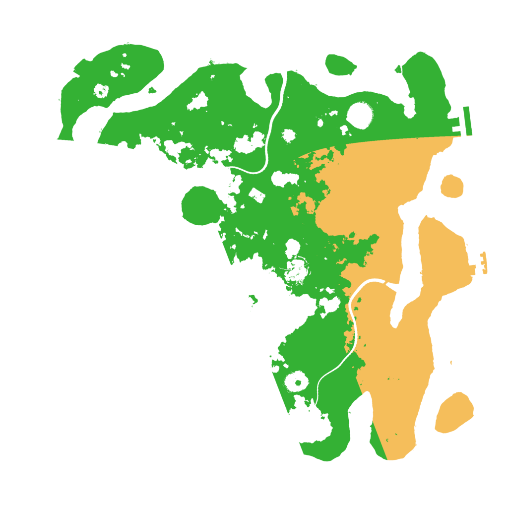 Biome Rust Map: Procedural Map, Size: 3500, Seed: 2692883