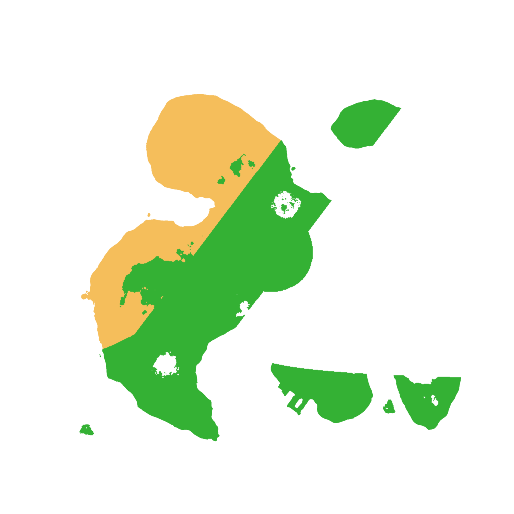 Biome Rust Map: Procedural Map, Size: 2000, Seed: 1209667657