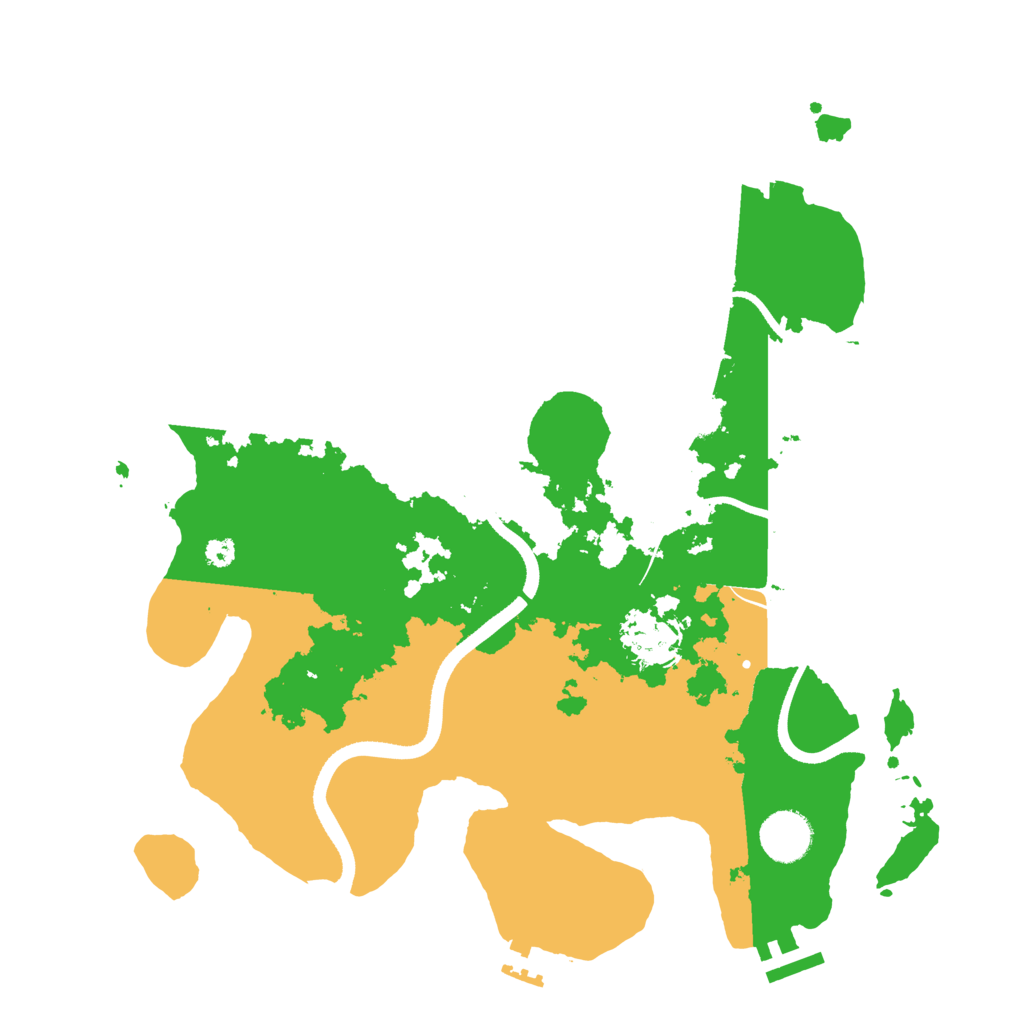 Biome Rust Map: Procedural Map, Size: 3500, Seed: 5700740