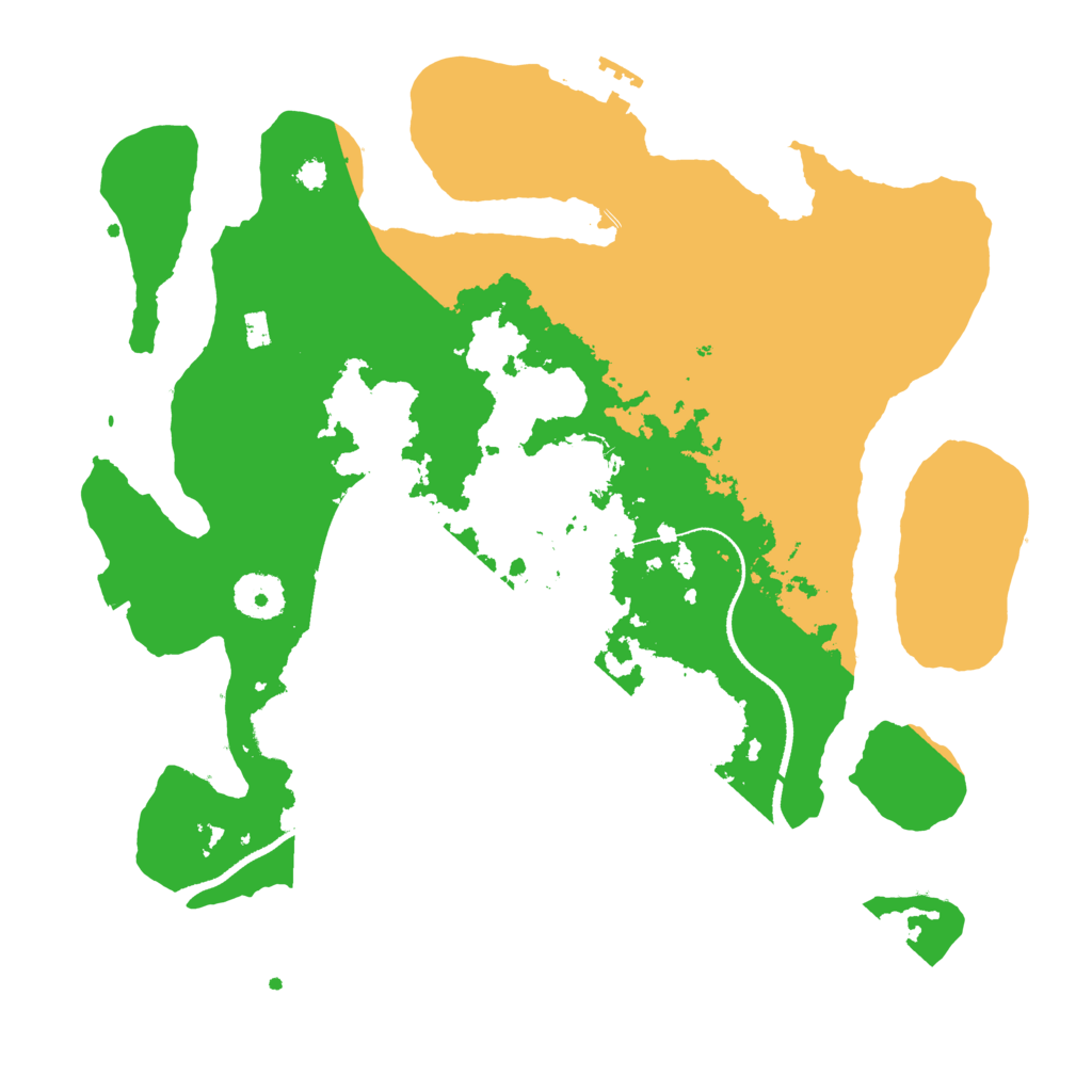 Biome Rust Map: Procedural Map, Size: 3350, Seed: 39774184