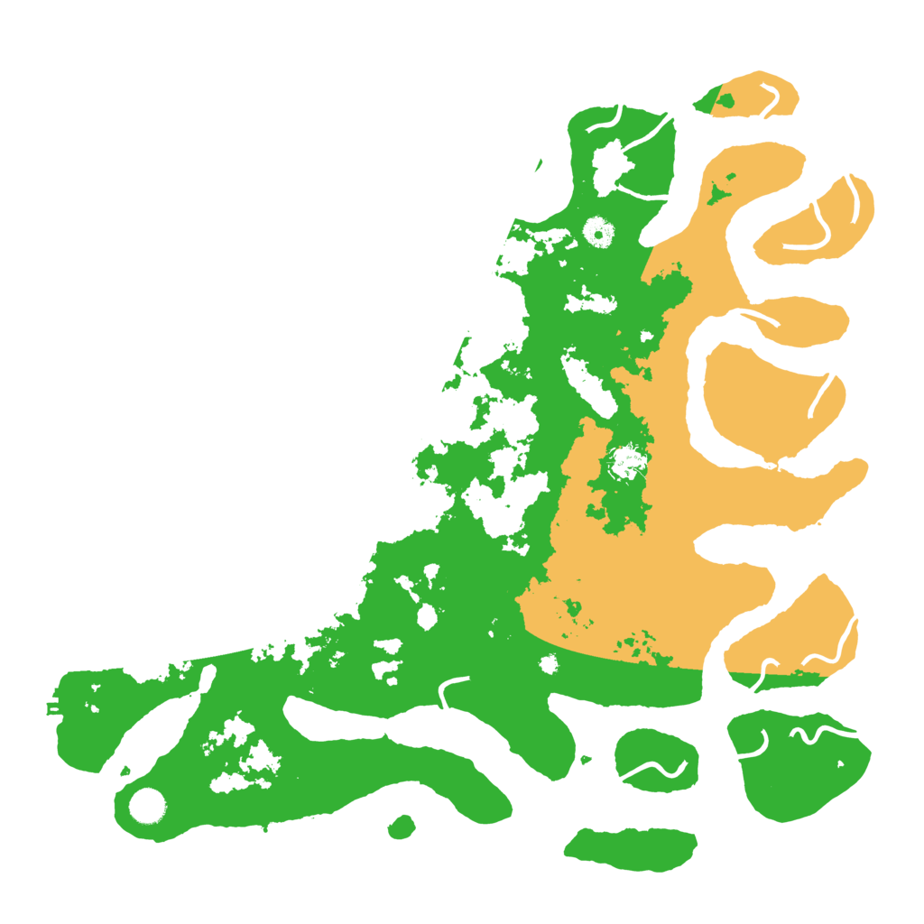 Biome Rust Map: Procedural Map, Size: 4500, Seed: 2192345