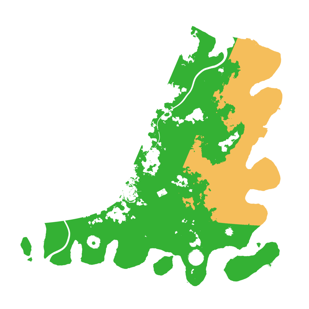 Biome Rust Map: Procedural Map, Size: 3550, Seed: 65979