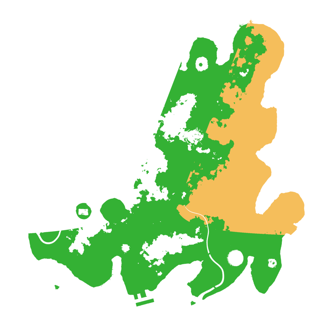 Biome Rust Map: Procedural Map, Size: 3550, Seed: 74773