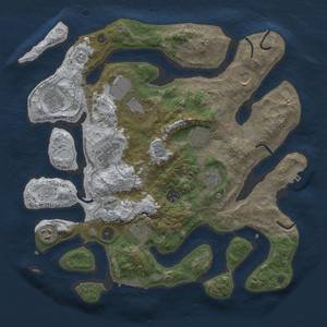 Thumbnail Rust Map: Procedural Map, Size: 3850, Seed: 211201904, 19 Monuments