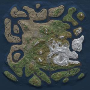 Thumbnail Rust Map: Procedural Map, Size: 4500, Seed: 224427, 17 Monuments