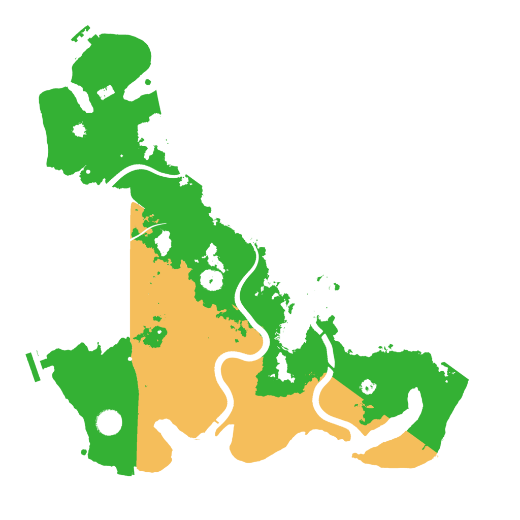 Biome Rust Map: Procedural Map, Size: 3550, Seed: 120611