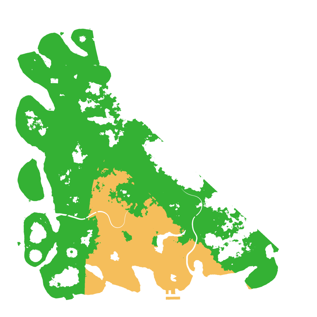 Biome Rust Map: Procedural Map, Size: 4500, Seed: 1999153