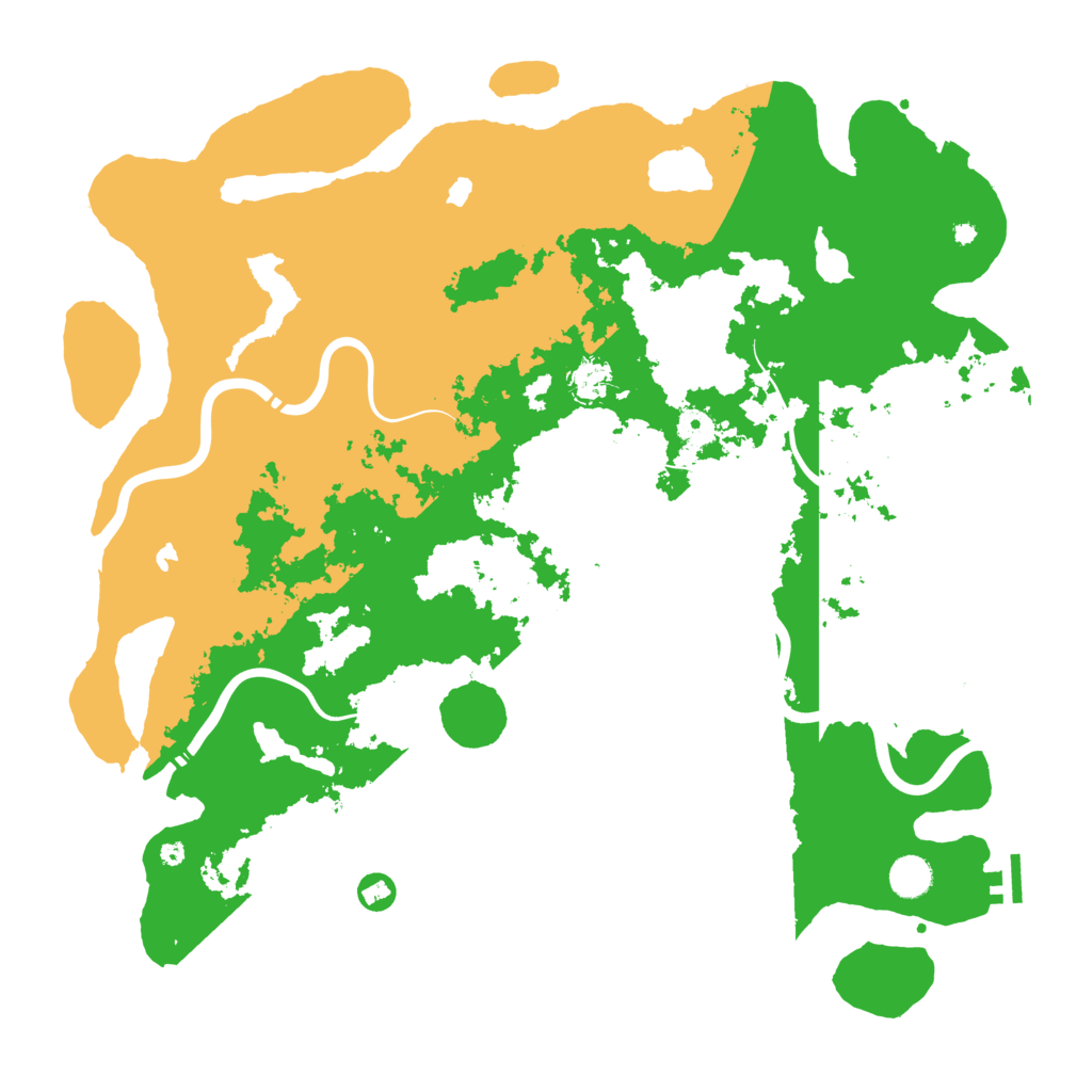 Biome Rust Map: Procedural Map, Size: 4500, Seed: 3484184