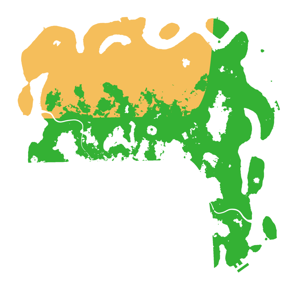 Biome Rust Map: Procedural Map, Size: 4500, Seed: 201486