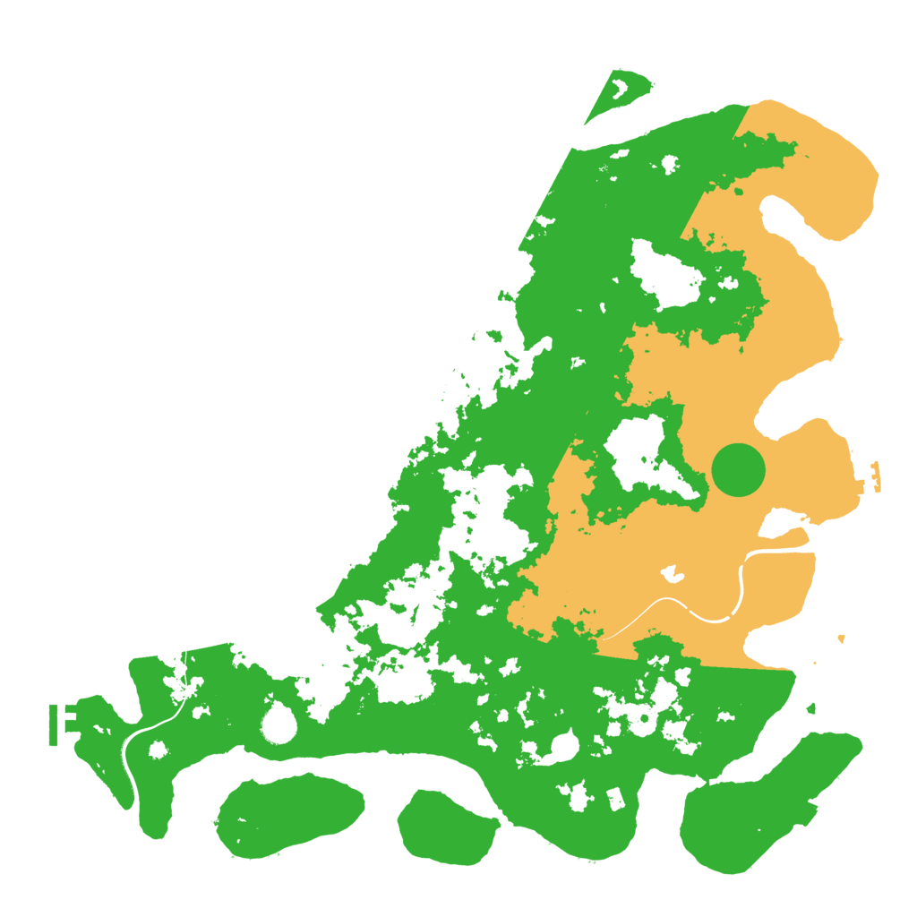 Biome Rust Map: Procedural Map, Size: 4500, Seed: 3270190