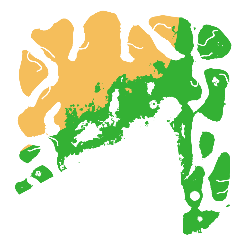 Biome Rust Map: Procedural Map, Size: 4500, Seed: 3765063
