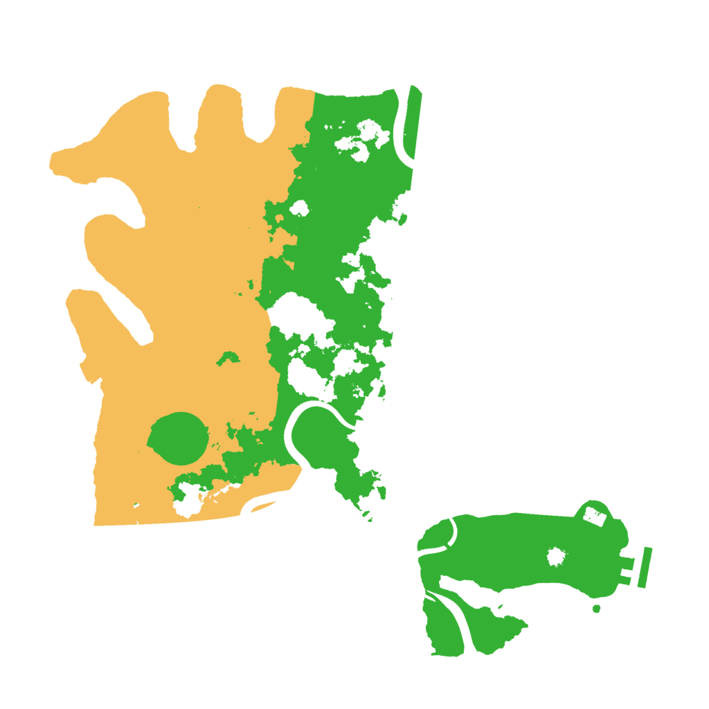 Biome Rust Map: Procedural Map, Size: 3500, Seed: 52742969