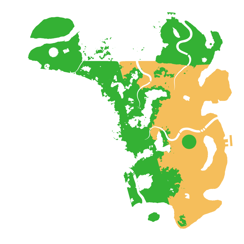 Biome Rust Map: Procedural Map, Size: 4500, Seed: 4270879