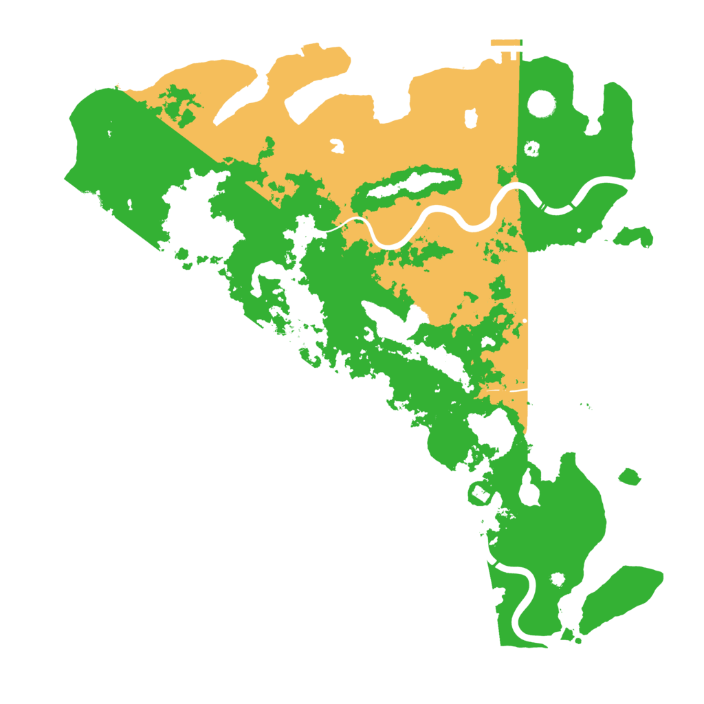 Biome Rust Map: Procedural Map, Size: 4500, Seed: 43523