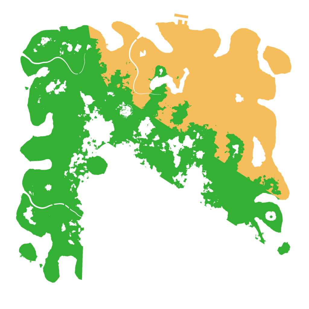 Biome Rust Map: Procedural Map, Size: 4500, Seed: 5331303