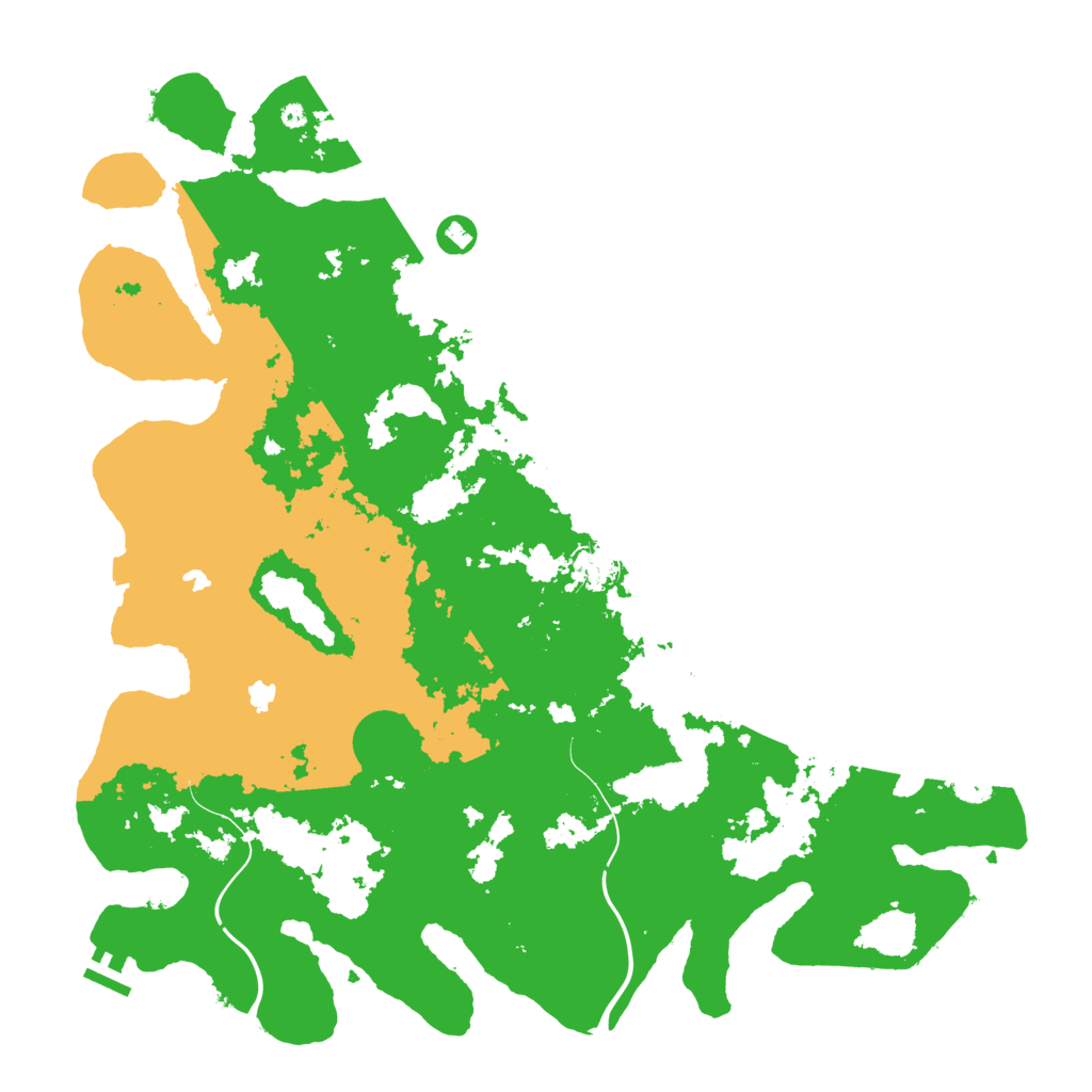 Biome Rust Map: Procedural Map, Size: 4500, Seed: 2544207
