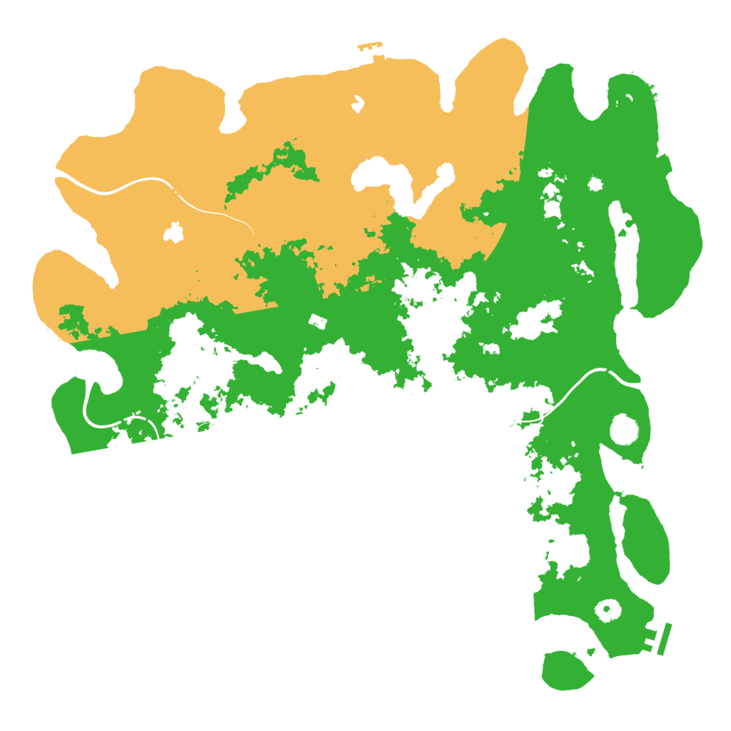 Biome Rust Map: Procedural Map, Size: 4500, Seed: 833285