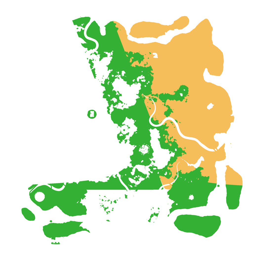 Biome Rust Map: Procedural Map, Size: 4500, Seed: 1045665