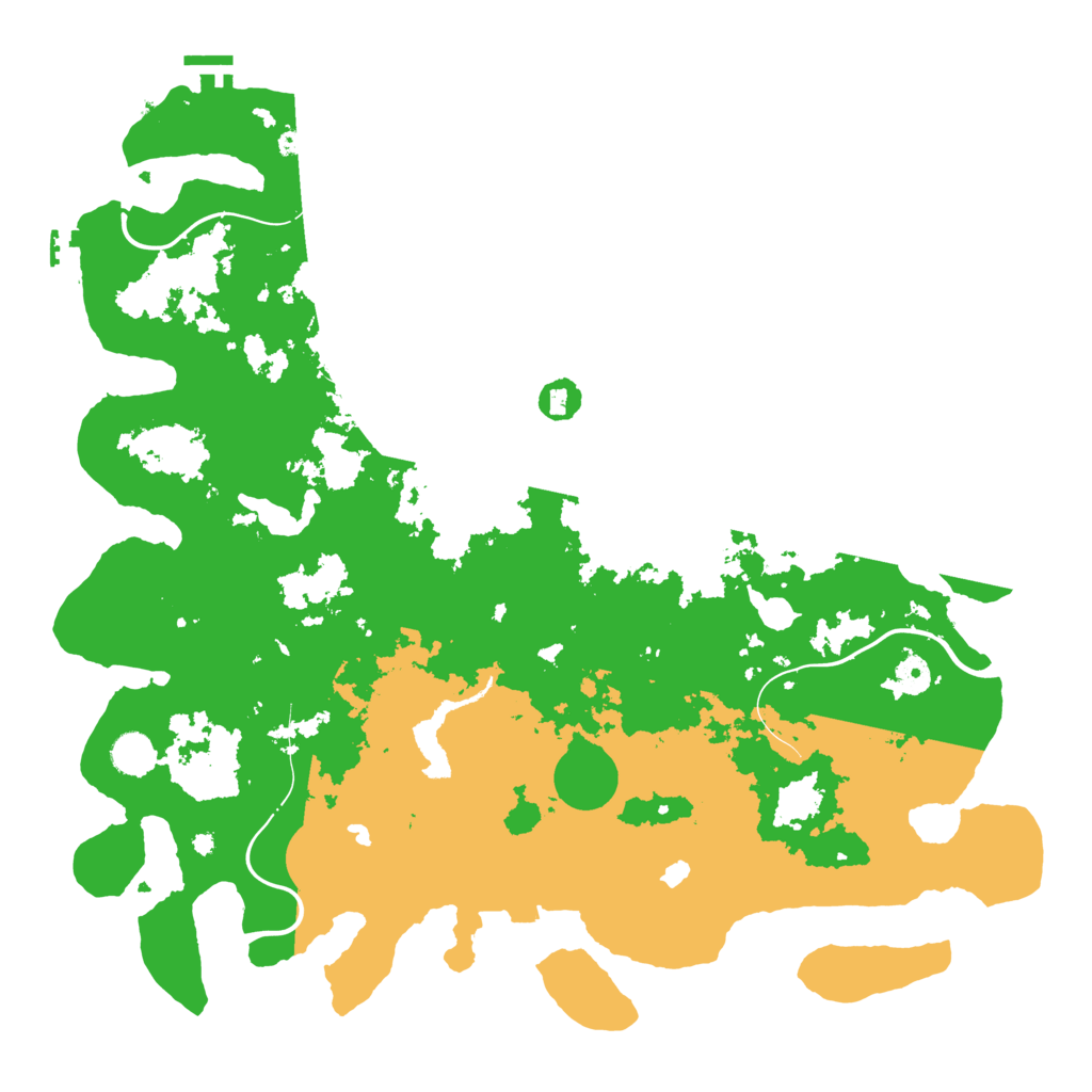 Biome Rust Map: Procedural Map, Size: 4500, Seed: 5290091