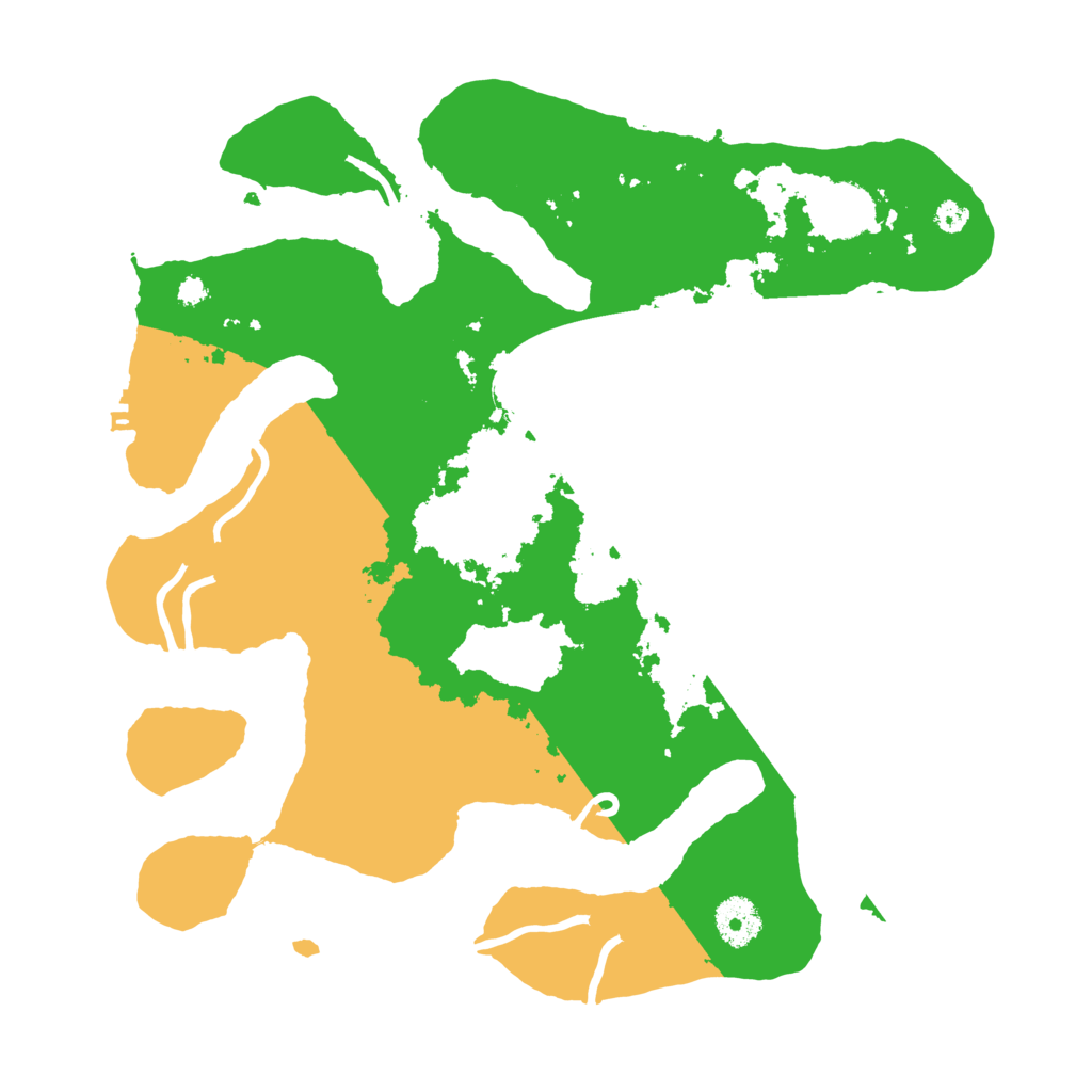 Biome Rust Map: Procedural Map, Size: 3500, Seed: 1536093844