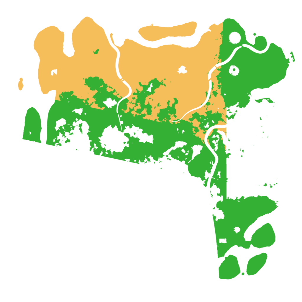 Biome Rust Map: Procedural Map, Size: 4500, Seed: 2060940