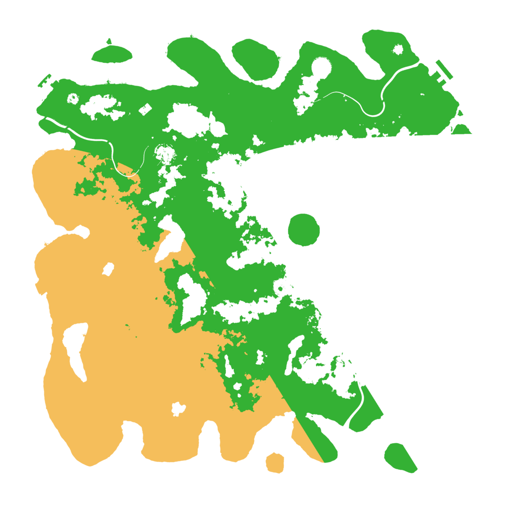Biome Rust Map: Procedural Map, Size: 4500, Seed: 4795317
