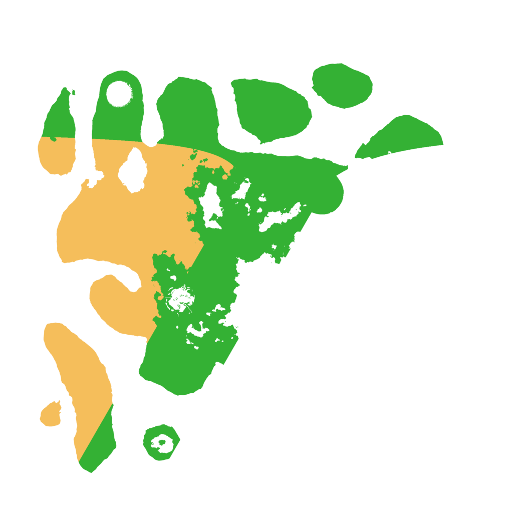 Biome Rust Map: Barren, Size: 3500, Seed: 17486