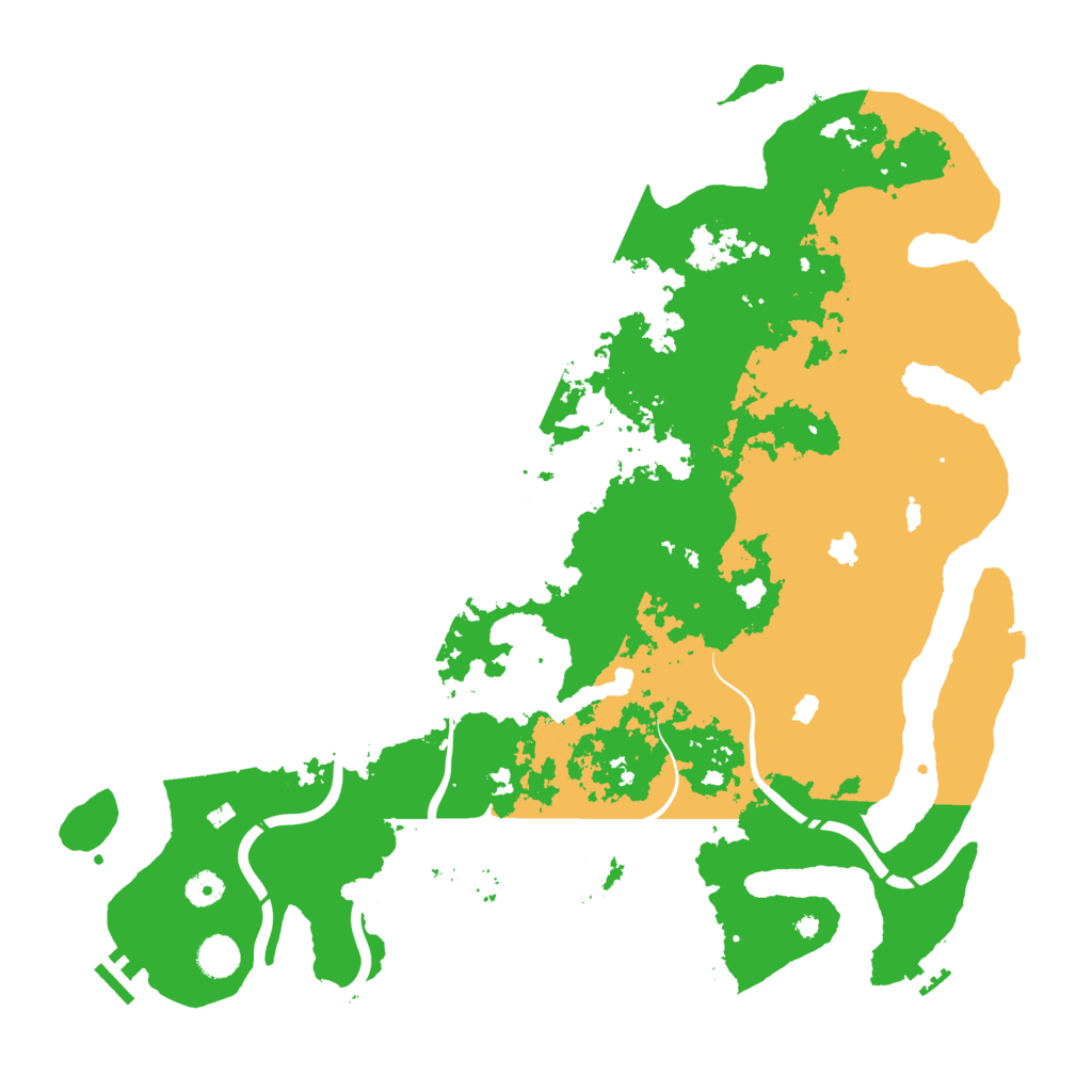 Biome Rust Map: Procedural Map, Size: 4500, Seed: 3346433
