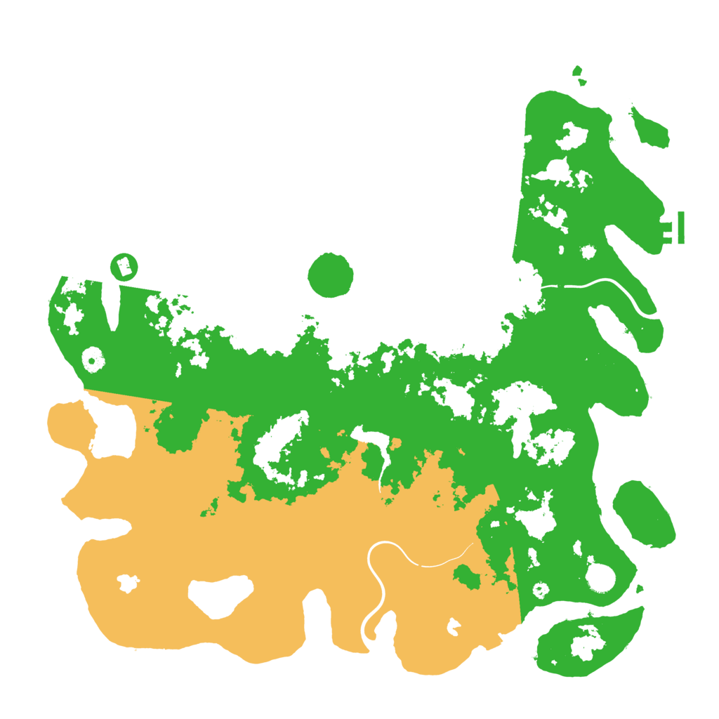 Biome Rust Map: Procedural Map, Size: 4500, Seed: 2493021