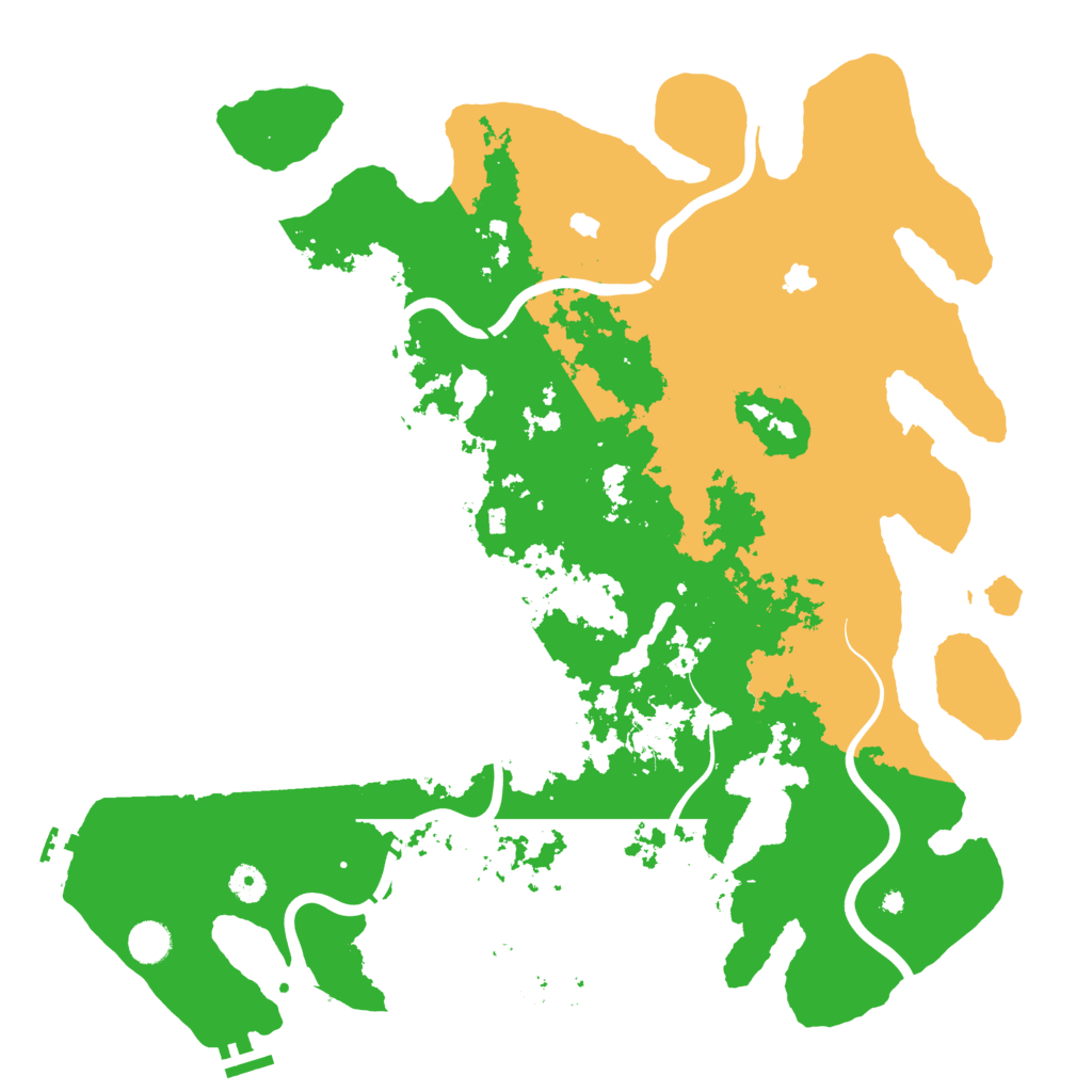 Biome Rust Map: Procedural Map, Size: 4500, Seed: 5870122
