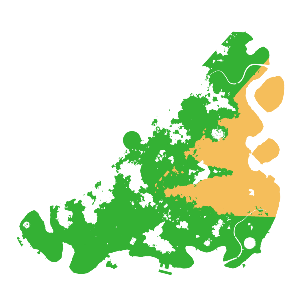 Biome Rust Map: Procedural Map, Size: 4500, Seed: 3519746