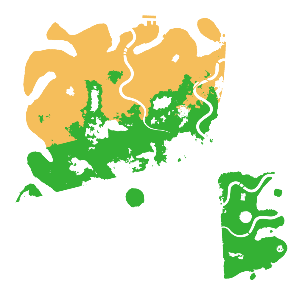 Biome Rust Map: Procedural Map, Size: 4500, Seed: 249742