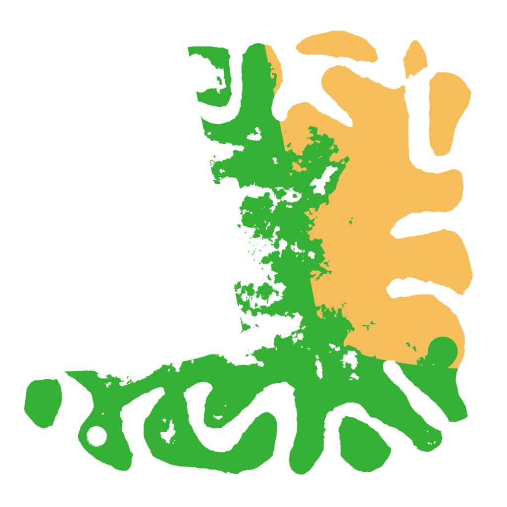 Biome Rust Map: Barren, Size: 4500, Seed: 523282