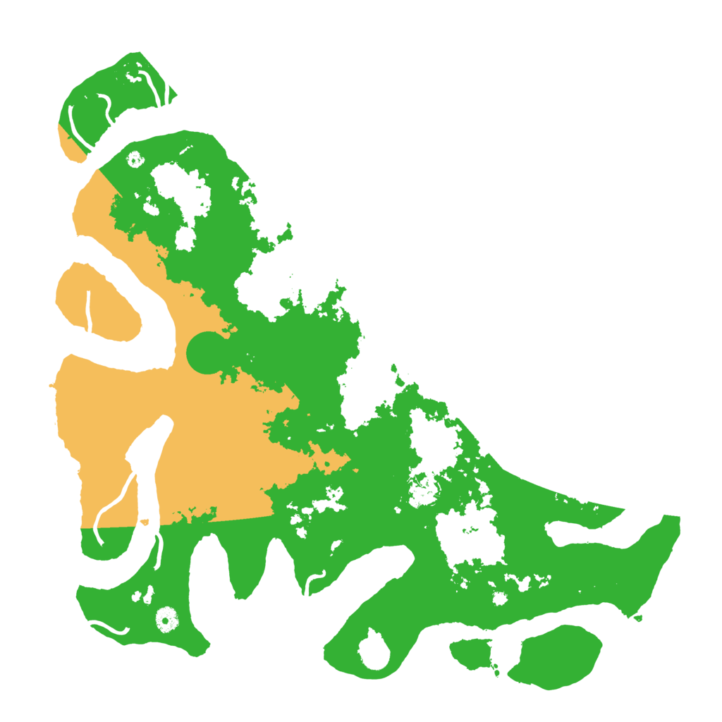 Biome Rust Map: Procedural Map, Size: 4500, Seed: 3517245