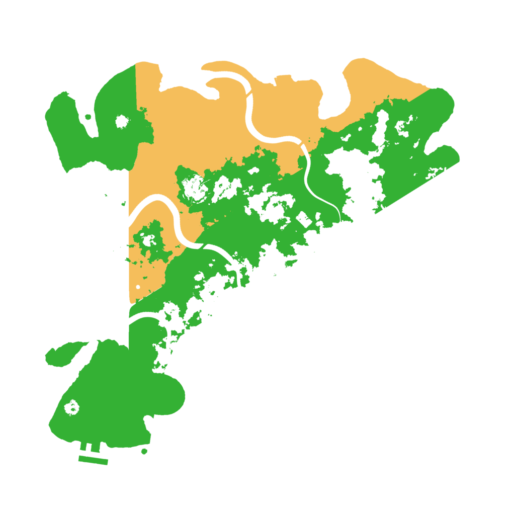 Biome Rust Map: Procedural Map, Size: 3550, Seed: 532425
