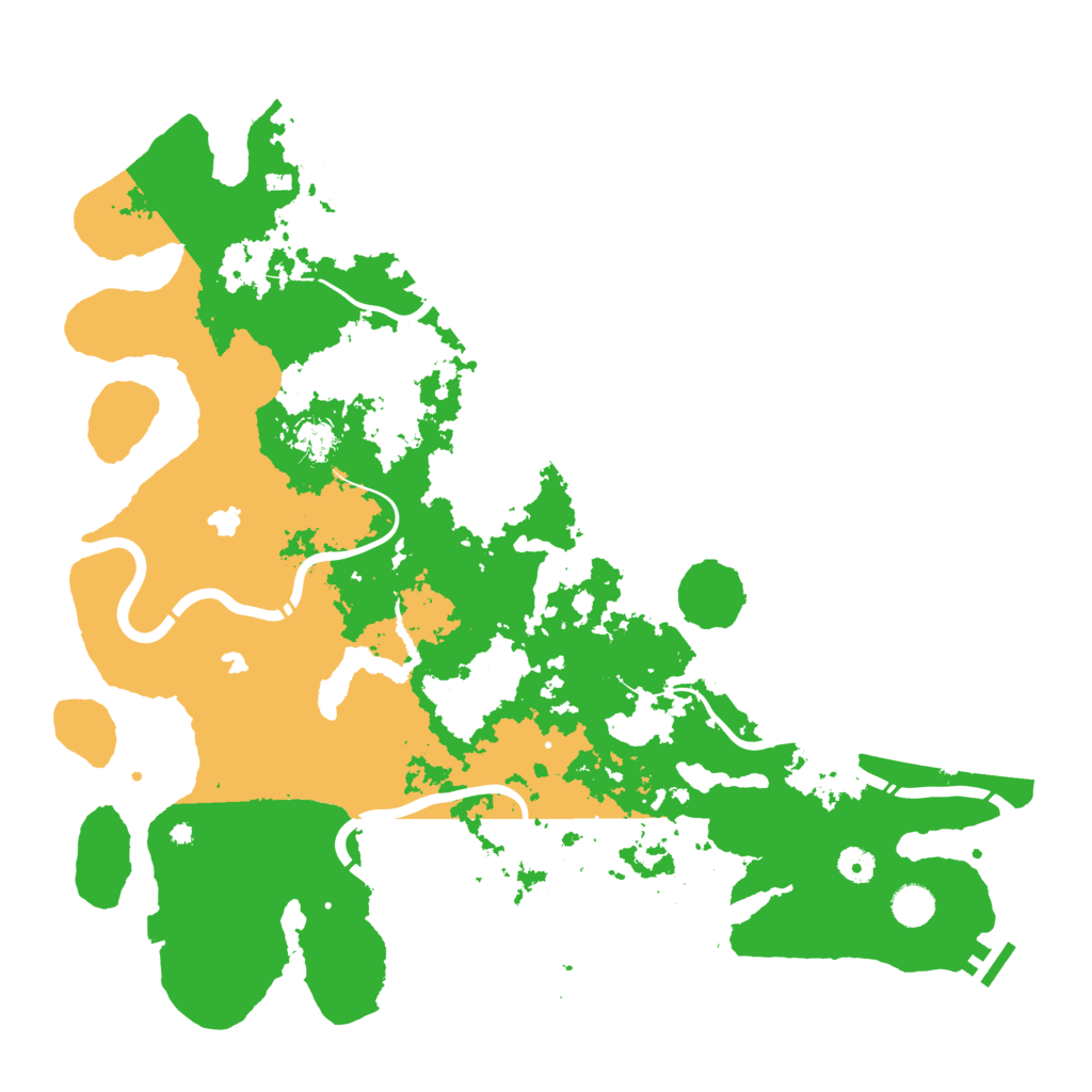 Biome Rust Map: Procedural Map, Size: 4500, Seed: 5117496