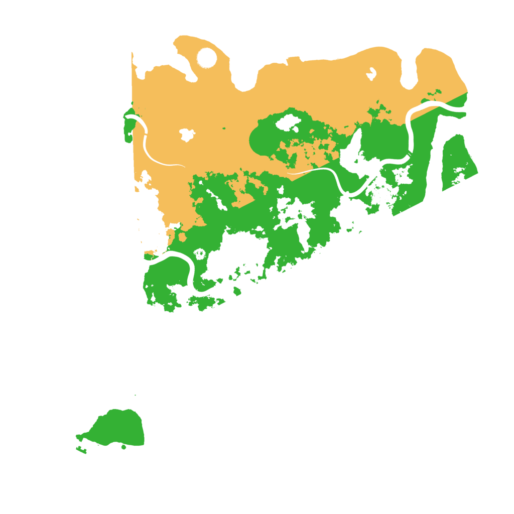 Biome Rust Map: Procedural Map, Size: 4500, Seed: 1464799